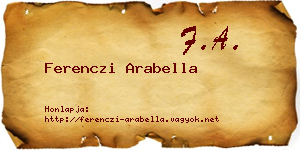 Ferenczi Arabella névjegykártya